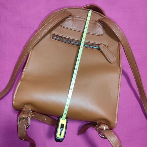 Diana & Co Firenze backpack shoulder bag like new, brown and gold