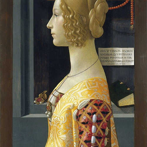 Ravensburger 1000-piece puzzle Domenico Ghirlandaio with brown-gold frame and plexiglass like new