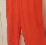 Celestino blouse and long zip-culottes set like new, orange