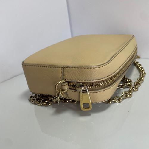 Dolce & Gabbana leather crossbody bag used, beige