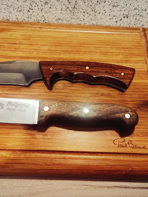Hunting knives for skinning, handmade, Huter Georg and ASERO TOLEDANO