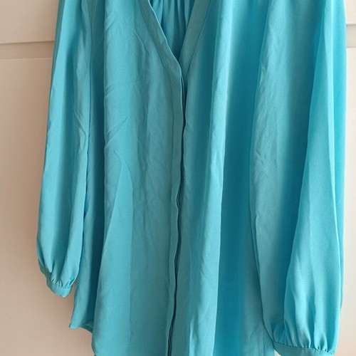 Ralph Lauren blouse Small like new, turquoise color, 3/4 sleeve