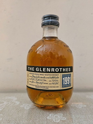 Glenrothes 1991-2008 whisky miniature new, 100ml 43%