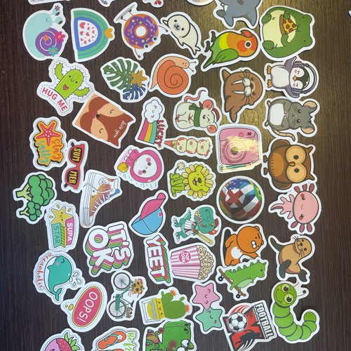 Stickers like new, pack of 50 pieces