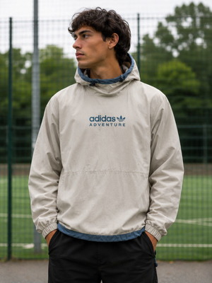Adidas ADV Trail Hoodie like new, size S, white and beige