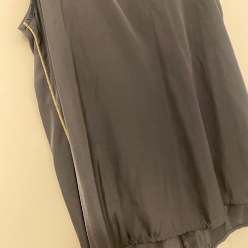 Nema blouse grey with gold detail new, unworn