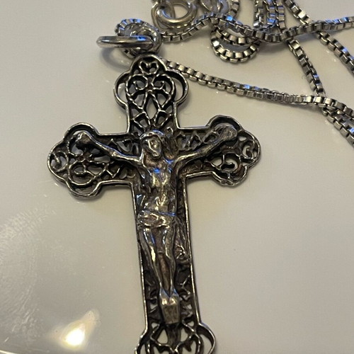 Stavros necklace silver 925 used vintage