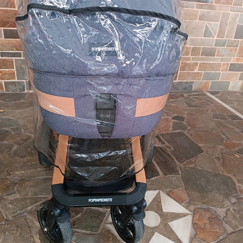 Foppapedretti stroller with reversible seat, port-bebe and car seat 0-13kg used