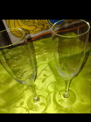 Set of Elegant Glasses for Two like new