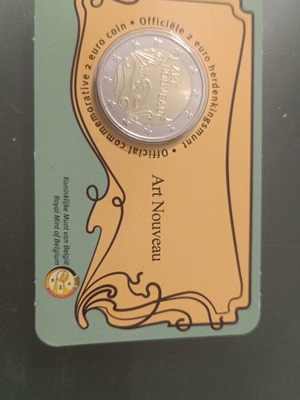 Coincard Belgium 2023 Art Nouveau καινούργιο