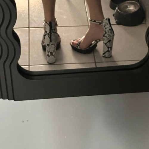 Attrattivo animal print pumps new black and white size 39