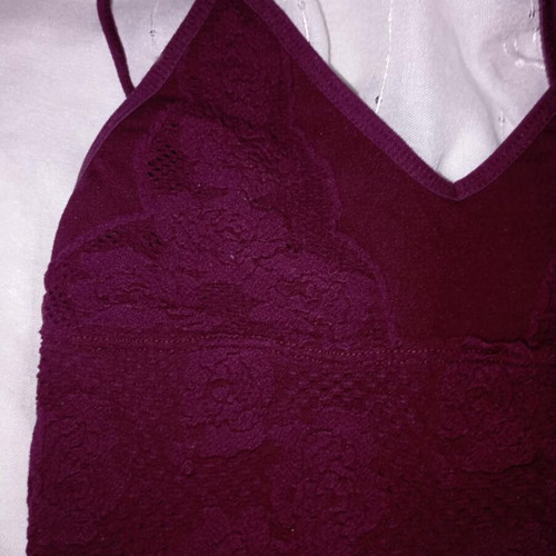 Burgundy crop top XS TALLY WEiJL used