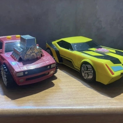Toy cars like new with lights and sound, set of 2, 15cm