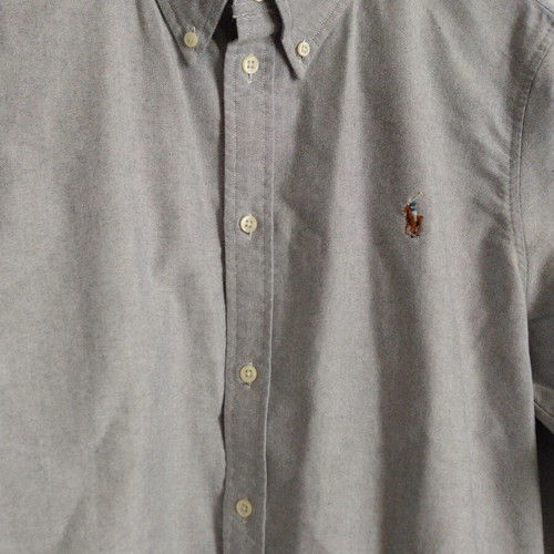 Ralph Lauren men's shirt XL, black and white piqué
