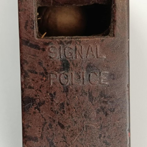 Signal Police whistle used, bakelite, 1940s