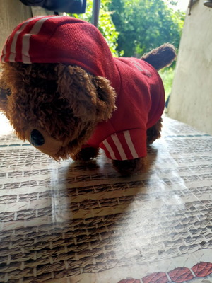 Adidog plush dog toy