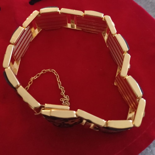 Vintage Spanish Damascene Bracelet from Toledo, new