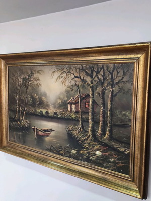 D. Siorokos oil painting used, spatula technique 120x80