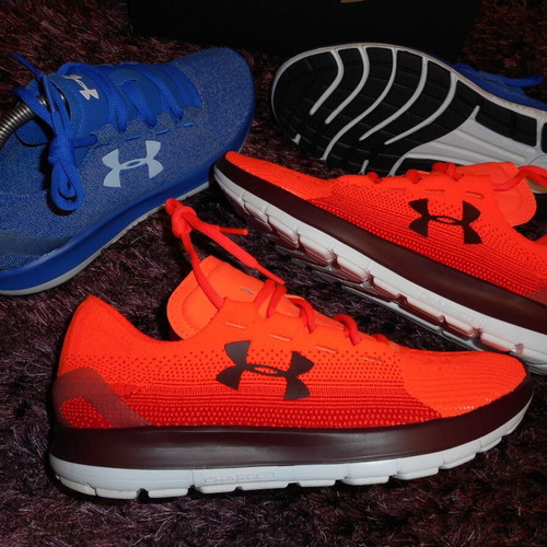 Under Armour Speedform Slingride running shoes new, size 42.5, blue and orange