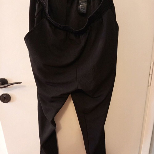 Ribbed Monki pants black like new, size S with wide fit