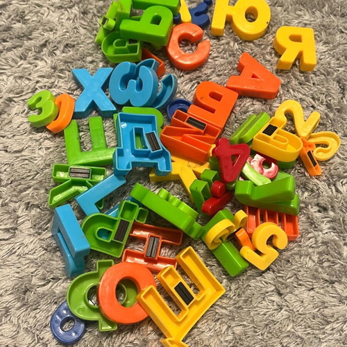 Russian letters magnets like new, letters and numbers