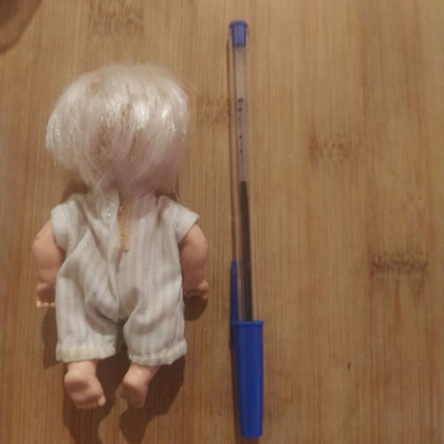 Doll baby from the 80s used, 11 cm, retro collectible