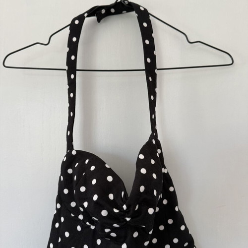 Zara Polka Dot Top New, Size S, Black and White