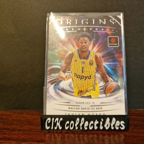 Panini Euroleague Origins Maccabi Jaylen Hoard card