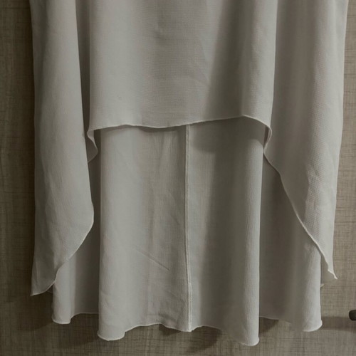 White asymmetrical blouse Anel size M like new