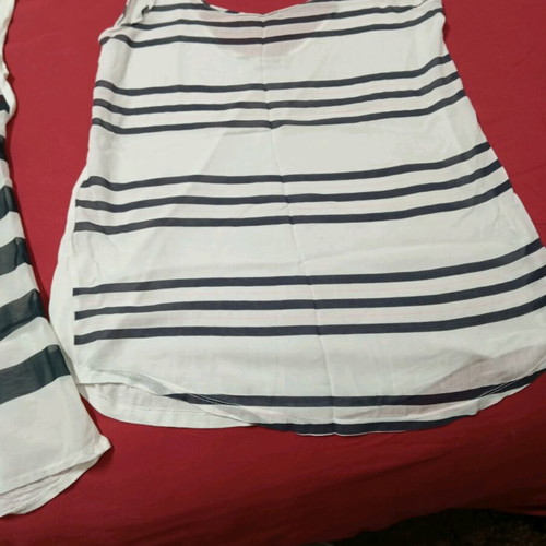Set of two airy Pull & Bear blouses like new, black and white