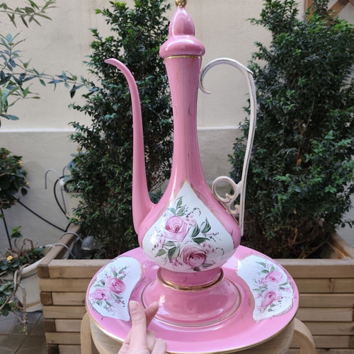 Sümerbank pitcher set with bowl base like new, Turkish style