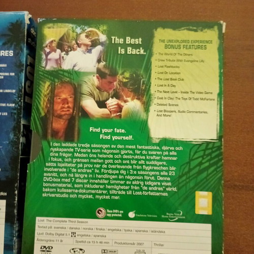 Lost Season 3 and 4 DVD like new with subtitles