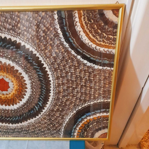 Painting with butterfly wings like new, 80x52 cm