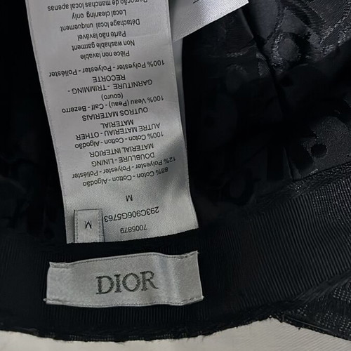 Dior Oblique Cup Hat size M, like new, black