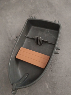 Playmobil boat like new, gray