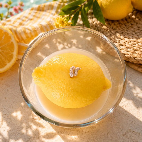 Lemon Scented Soy Candle new, 250g