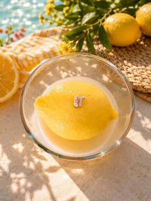 Lemon Scented Soy Candle new, 250g