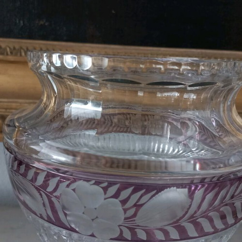 Moser crystal vase and ashtray like new