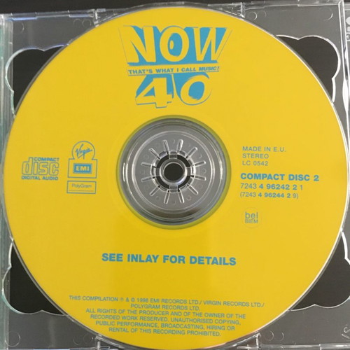 Now 40 2 CD used, pop