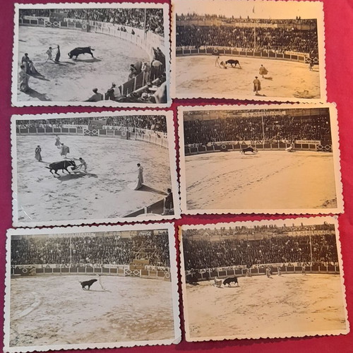 Bullfighting vintage photo set of 12 pieces 10x7.5 cm