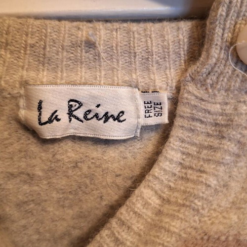 La Reine gray wool cardigan like new