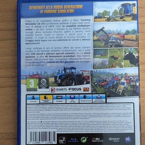 Farming Simulator 15 PS4 game, European version