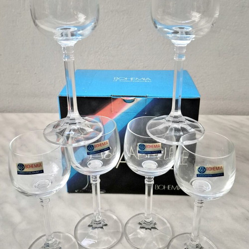 Bohemia Isabelle Liqueur Glasses Set of 6 60ml New