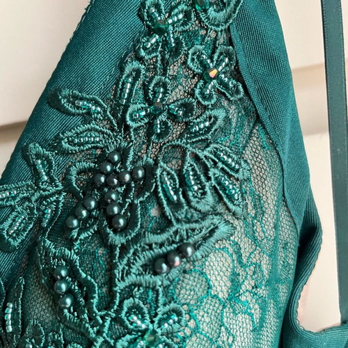 Farmaki dress like new, green evening, size S