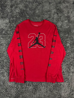 Jordan Jumpman 23 Basketball Sweatshirt like new, men's red XXL