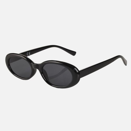 Women's oval sunglasses new, black with case