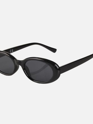 Women's oval sunglasses new, black with case