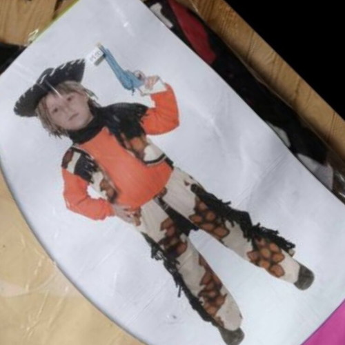 Cowboy carnival costume children size 4 new