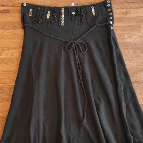 Kookai knitted skirt used, dark green, size 38-40