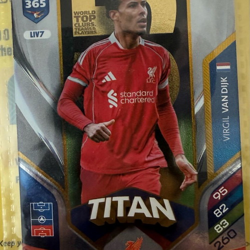 Titan Adrenalyn Fifa 365 2026 cards new, pack of 8 teams
